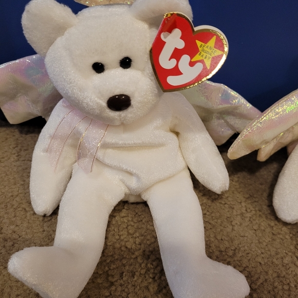 Rare ty Halo Bear with errors - Picture 2 of 3